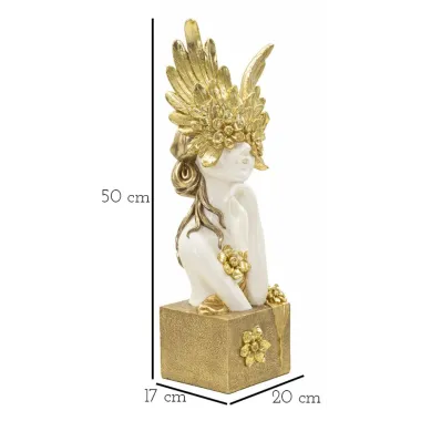 SCULTURA MINERVA 20x17x50 cm